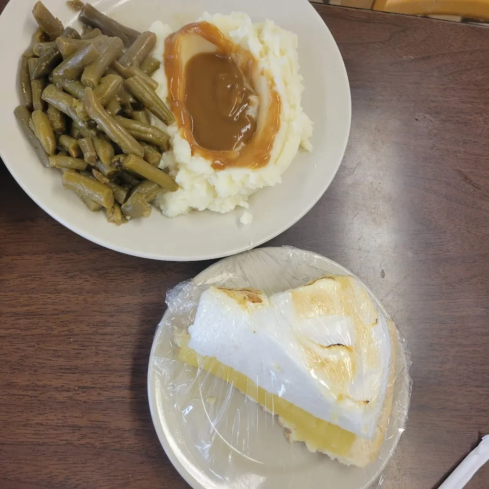 Fried Chicken Green Beans Mashed Potatoes Lemon Meringue Pie